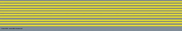Station Platform Safety Lines: Yellow OO Gauge Waterslide Decals