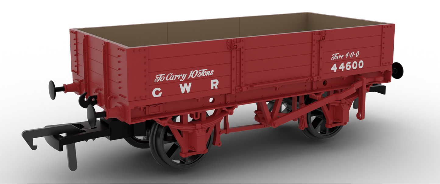 925009 Dia. O21 Four-Plank Open GWR Red (LHS GWR Lettering) No.44600