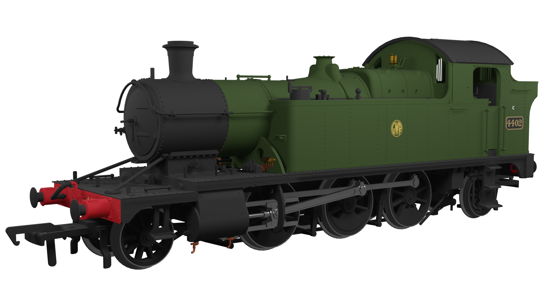 Rapido Trains UK GWR 44XX ‘Small Prairie’ GWR Green with 'Shirtbutton