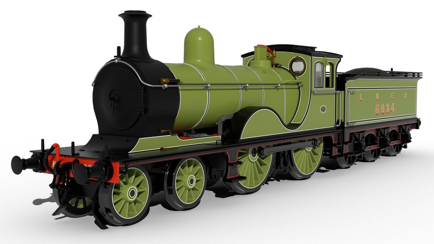 LNER D40 Class 4-4-0 No.6834 - LNER Apple Green Steam Locomotive - DCC Sound