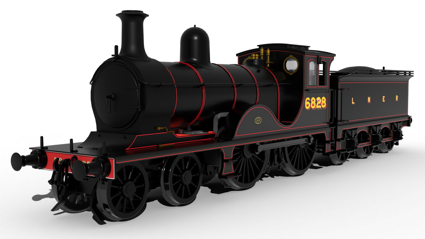 LNER D40 Class 4-4-0 No.6828 - LNER Lined Black Steam Locomotive - DCC Sound