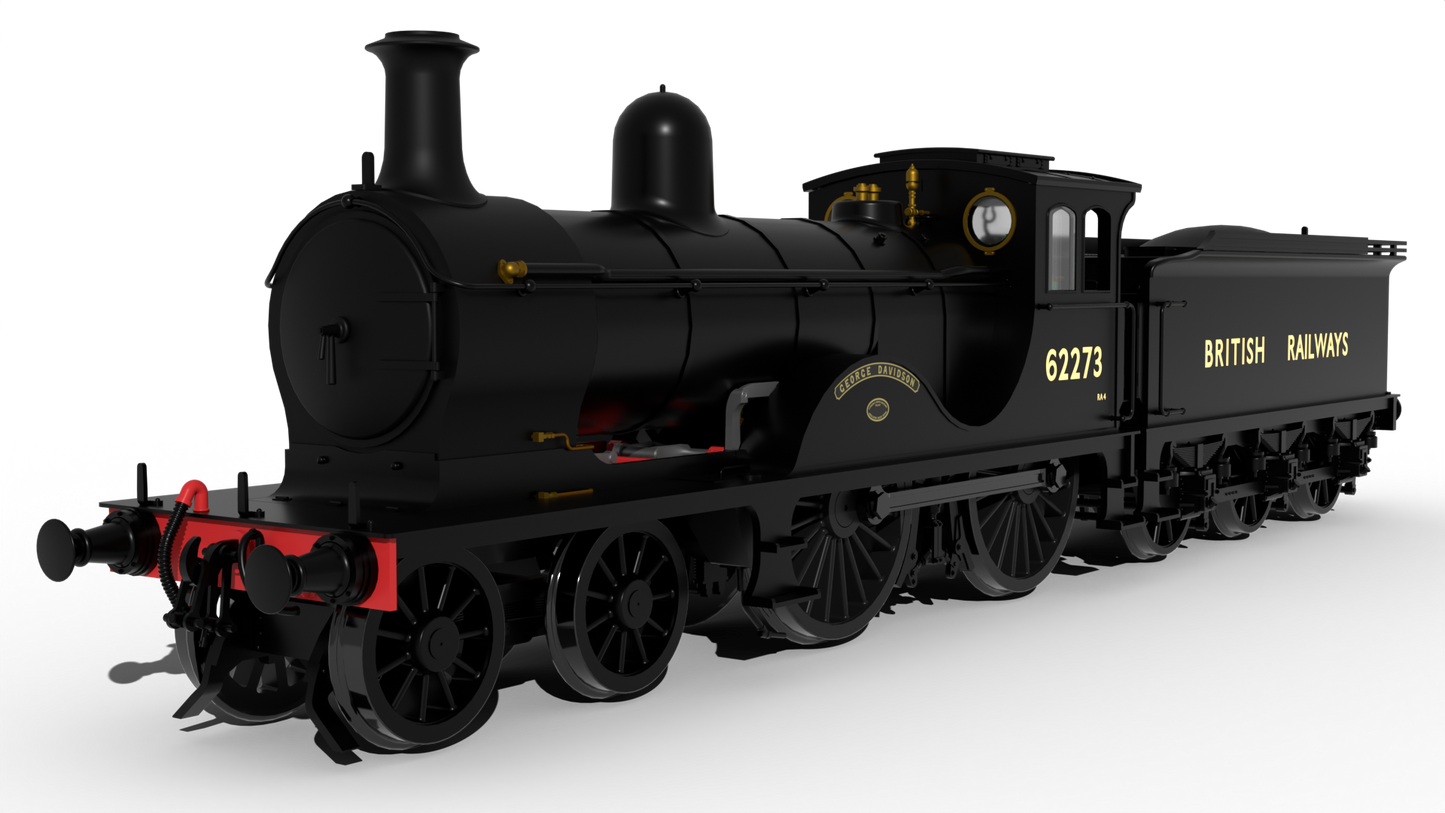 LNER D40 Class 4-4-0 No.62273 'George Davidson' - British Railways Unlined Black Steam Locomotive