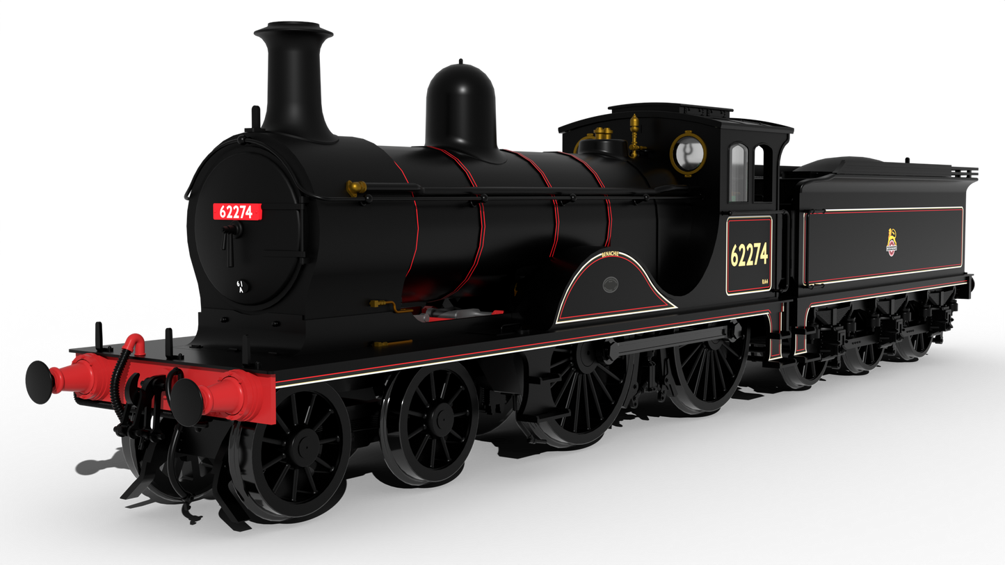 LNER D40 Class 4-4-0 No.62274 'Benachie' - BR Lined Early Crest Steam Locomotive