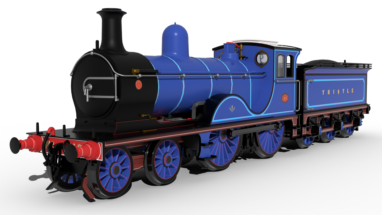 GNoSR 'F' Class / LNER D40 No.49 'Thistle' in ‘What-If’ Lined Blue Steam Locomotive - DCC Sound