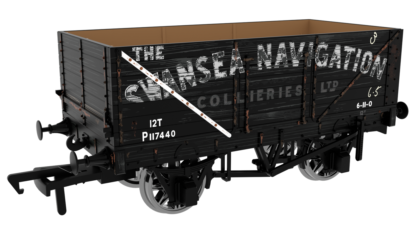 7 Plank 1907 Railway Clearing House Private Owner Open Wagon BR (ex-Swansea Navigation) No.P117440