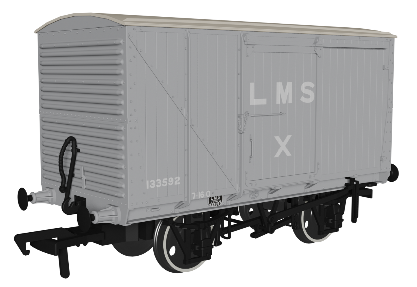 970003 12 Ton LMS D1663 Van - LMS (pre-36) No.133592