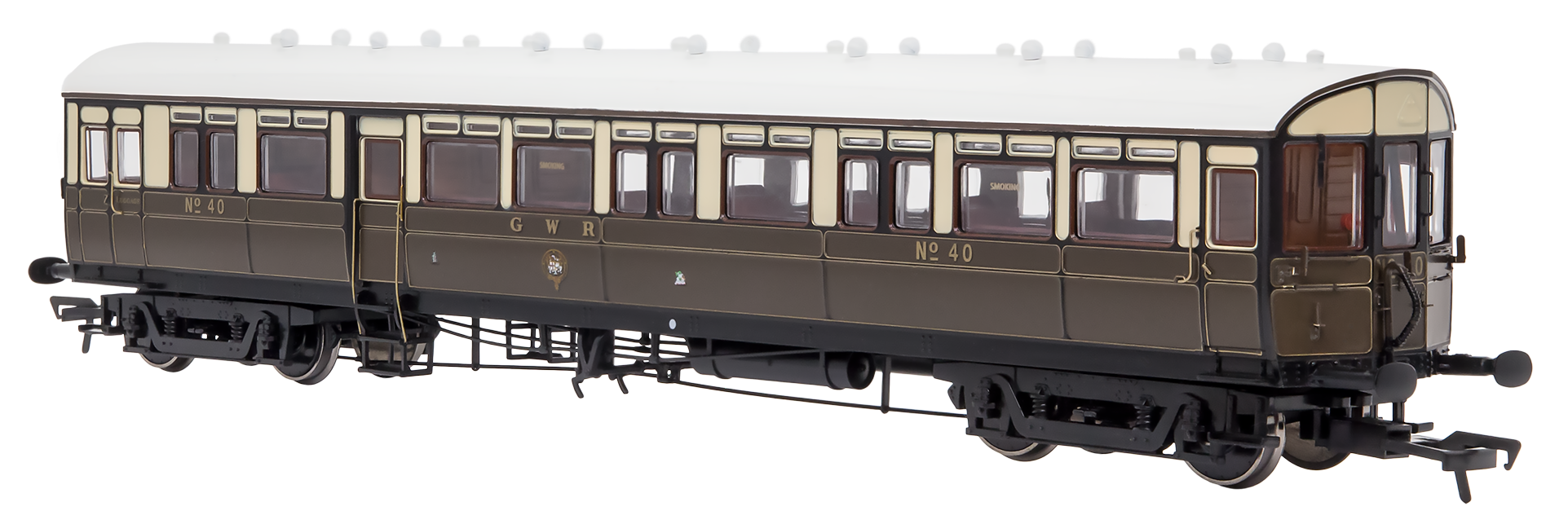 Dapol 4P-004-002D Autocoach GWR 40 Lined Chocolate – Rails