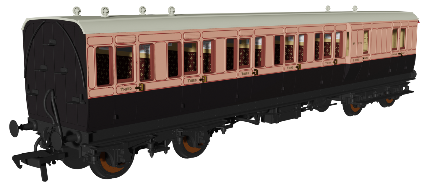 ‘Evolution’ 48’ London and South Western Railway Salmon and Brown Brake third No.1178