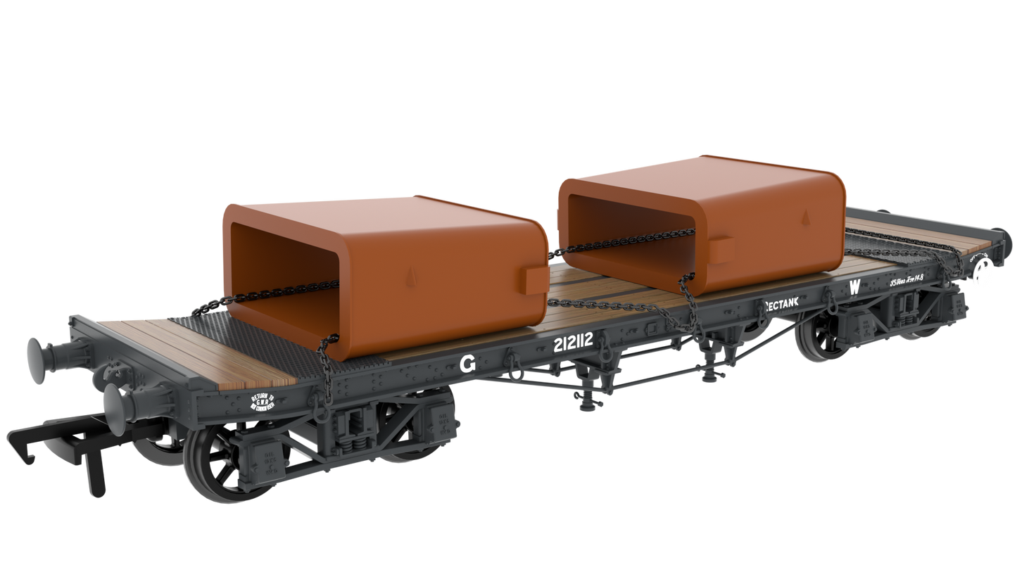 WD 35T Rectank No.212112 GWR Grey 1940s (Mould Load)