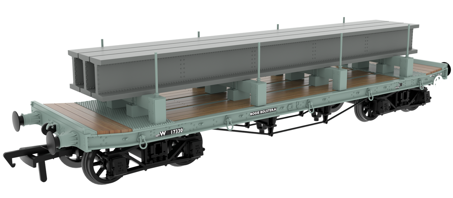 985016 WD 35T Rectank No.W17330 BR Grey (Girder Load on Bolster)
