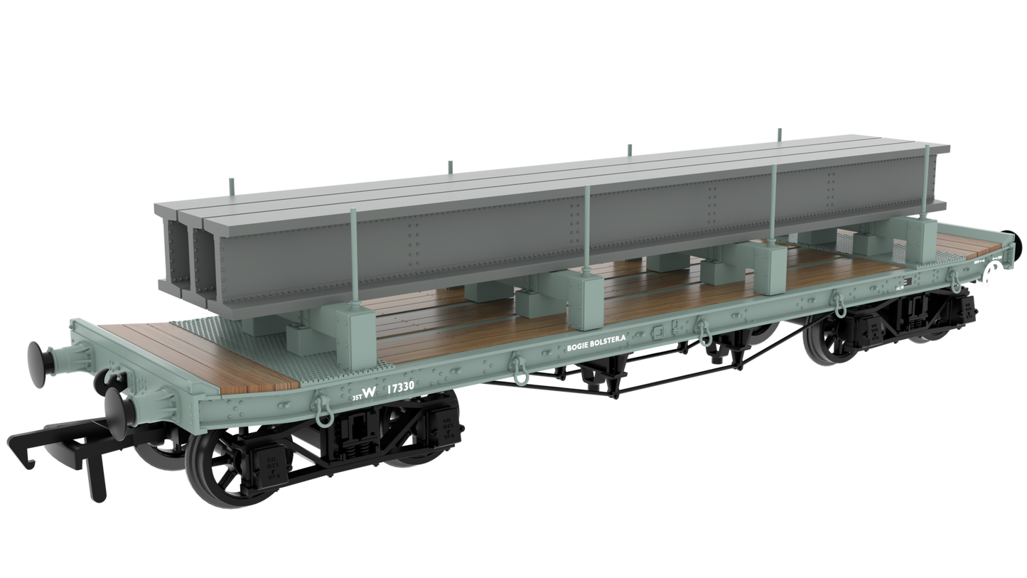 WD 35T Rectank No.W17330 BR Grey (Girder Load on Bolster)