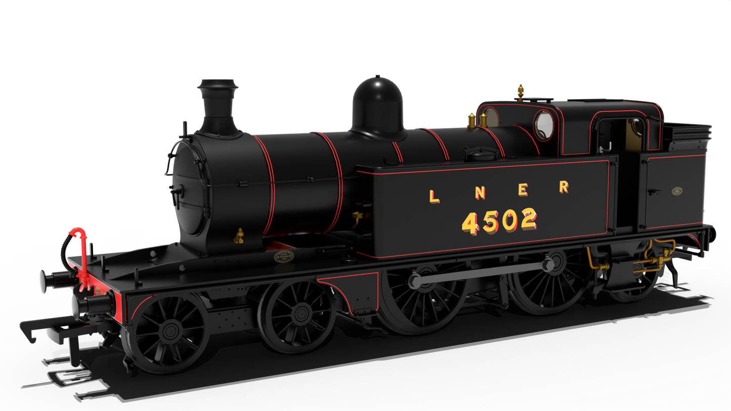 LNER C12 Tank No.4502 LNER Lined Black Steam Locomotive - DCC Sound