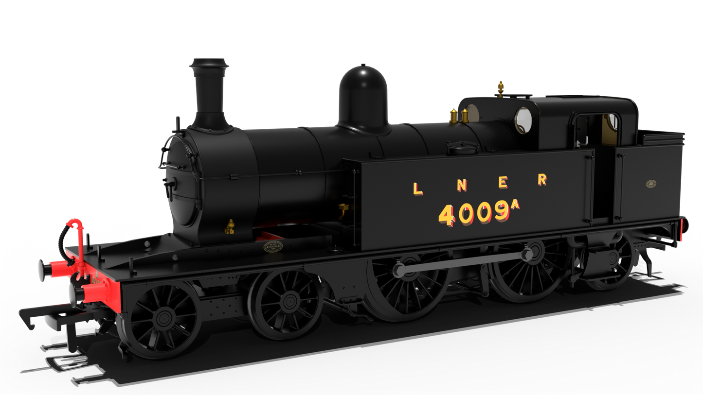 LNER C12 Tank No.4009A LNER Plain Black Steam Locomotive - DCC Sound