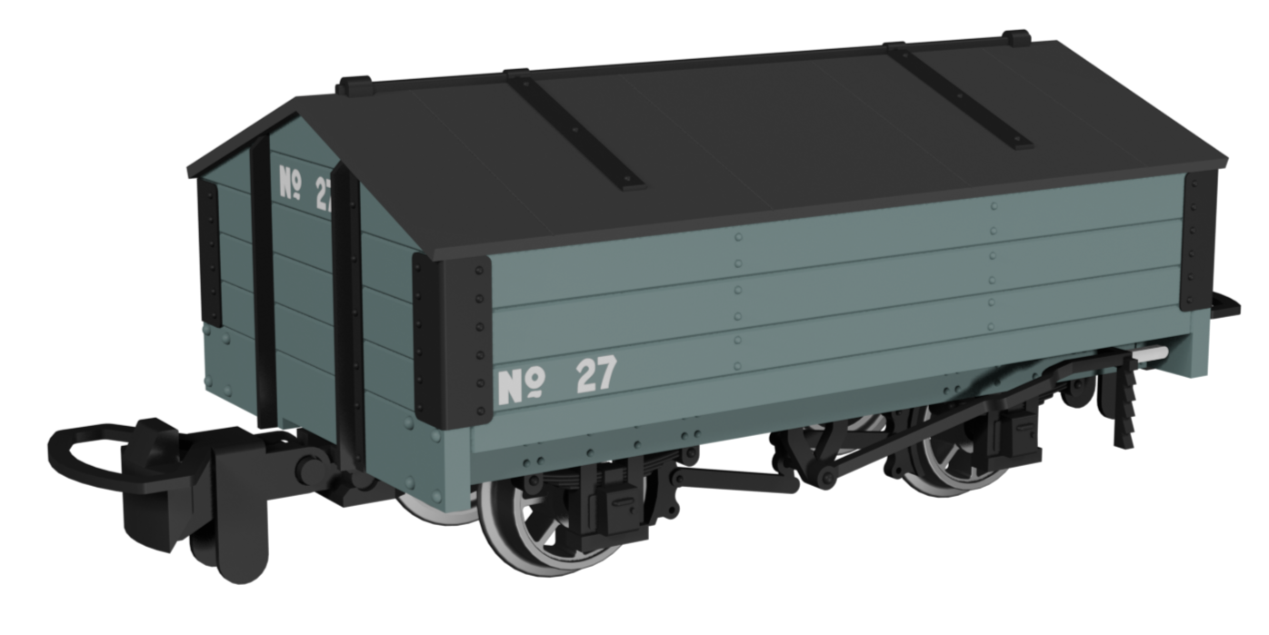 Peaked Roof Van - Plain Grey No.27