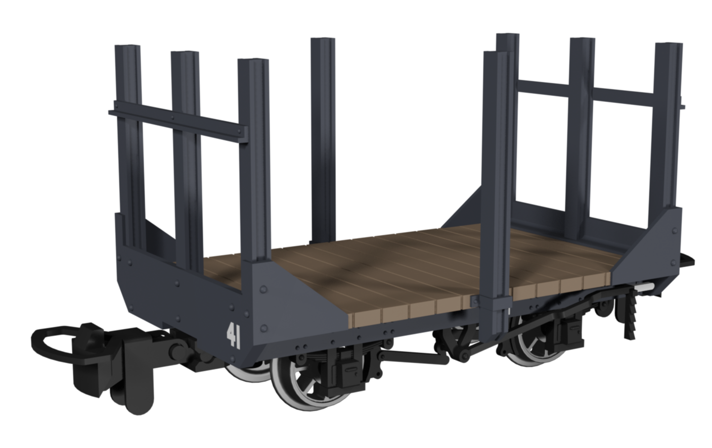 Stake Wagon - Plain Dark Grey No.41