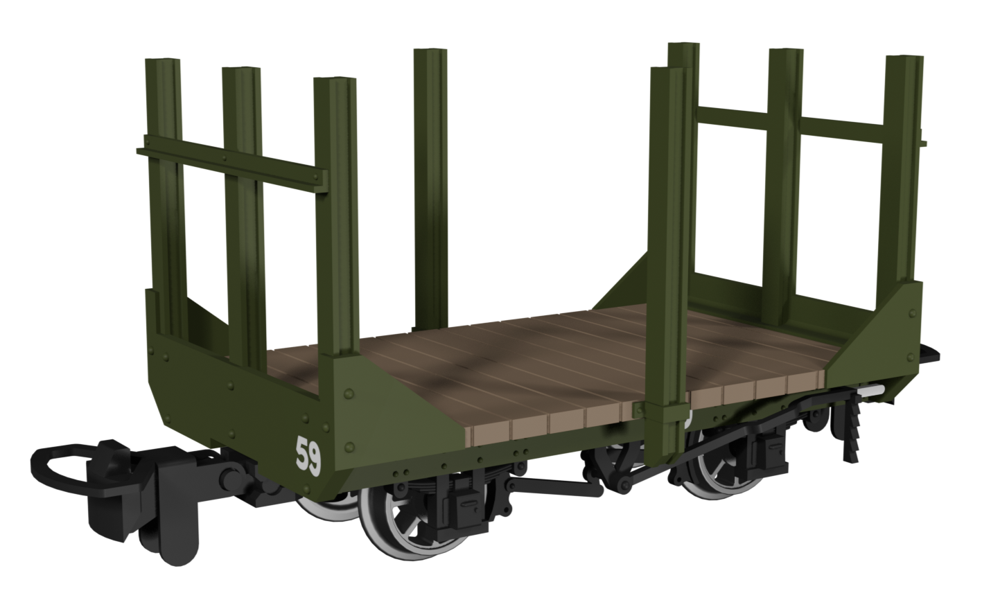 Stake Wagon - Plain Green No.59