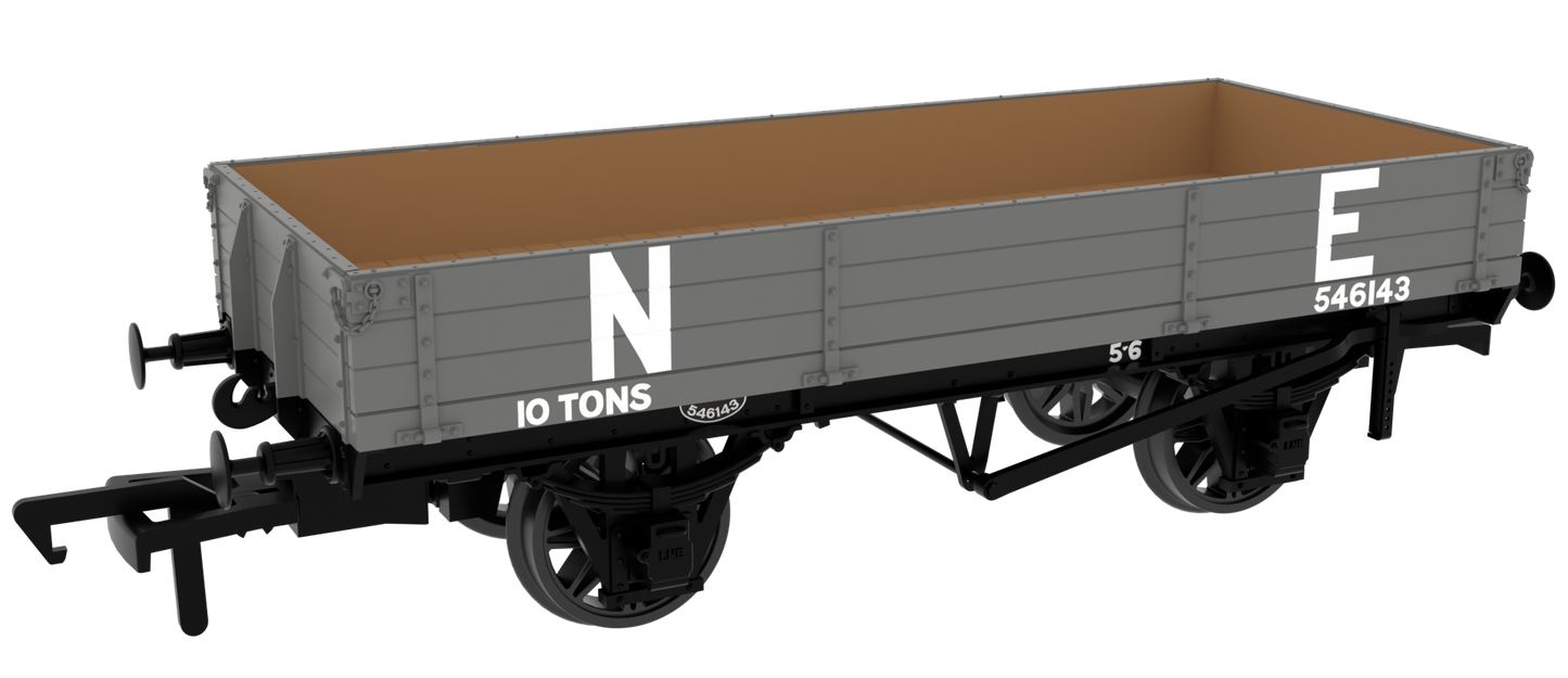 GCR Dia. 6C 3-Plank Open - No. 546143 LNER (pre-’36) Grey
