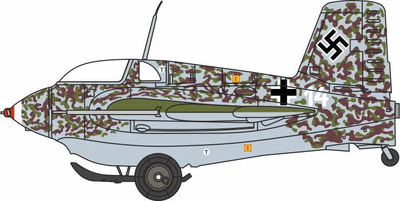 AC135 Messerschmitt ME163 1E White 14 JG400 Brandis 1945