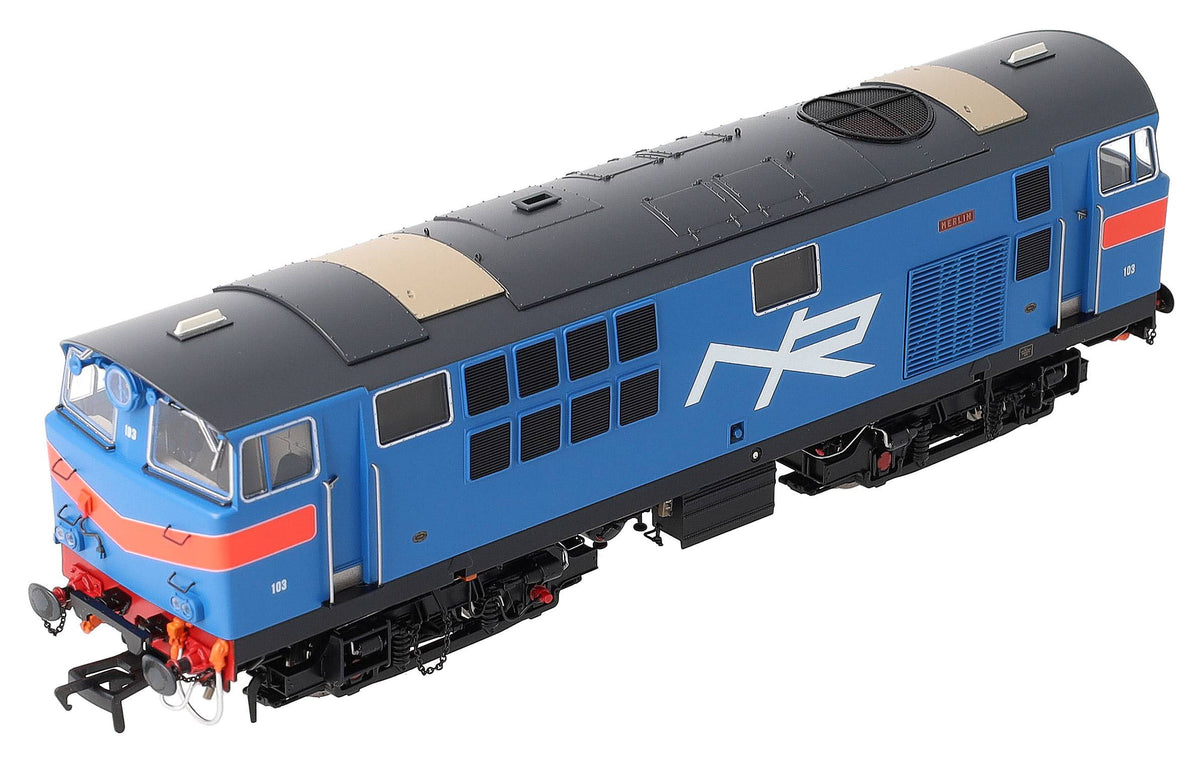 IRM1329 NIR 101 Class Hunslet 103 'Merlin' Blue (red chevrons) Diesel Locomotive