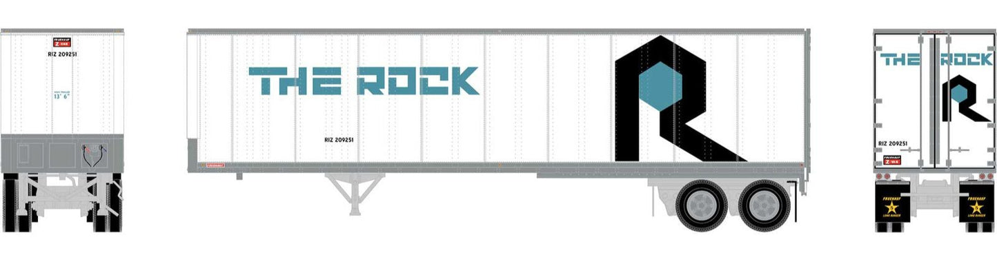 HO RTR 40' Fruehauf Trailer, The Rock/RIZ #209251