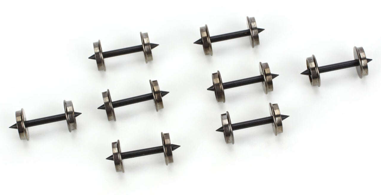HO 36" Metal Wheelset, Long Axle (8)