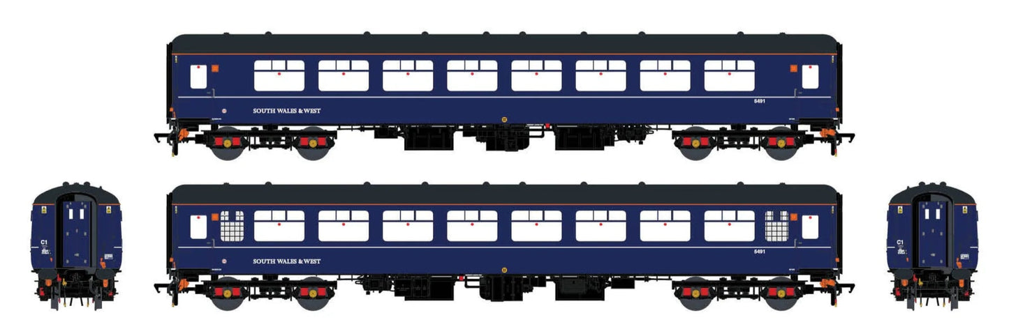 BR Mk.2b TSO 5491 South Wales & West blue