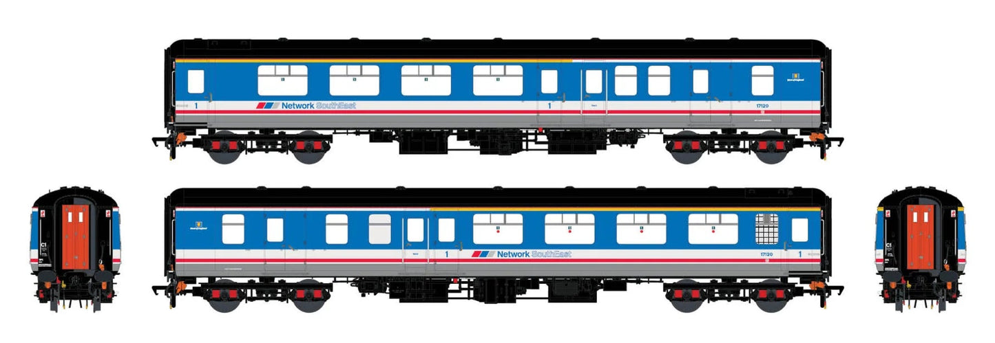 BR Mk.2c (large toilet window) BFK 17120 Network SouthEast w/West of England route branding