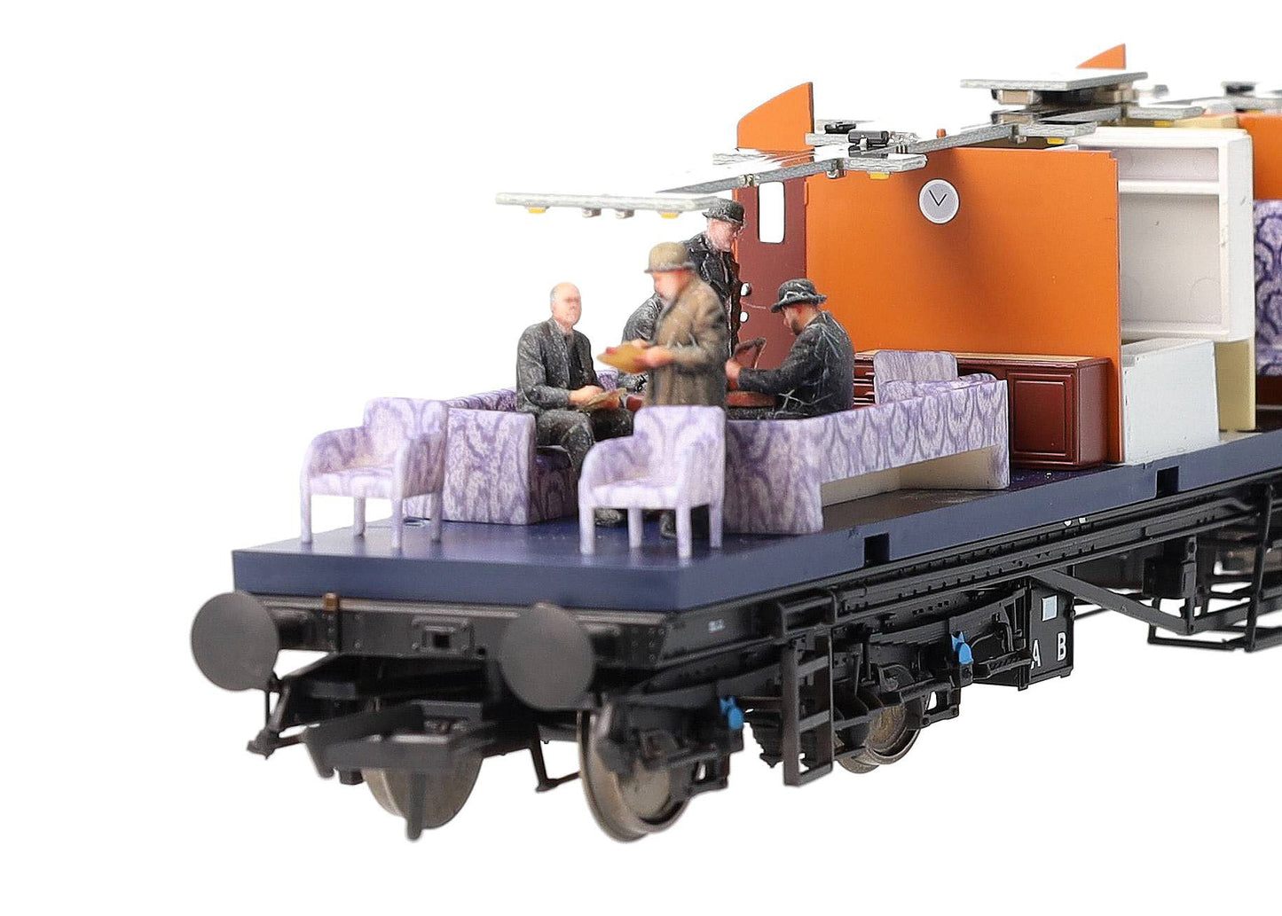 80500-076C 1:76 Scale Exclusive Black Label BR Steam Era Q13 Inspection Saloon Engineers - Full Colour 3D Print