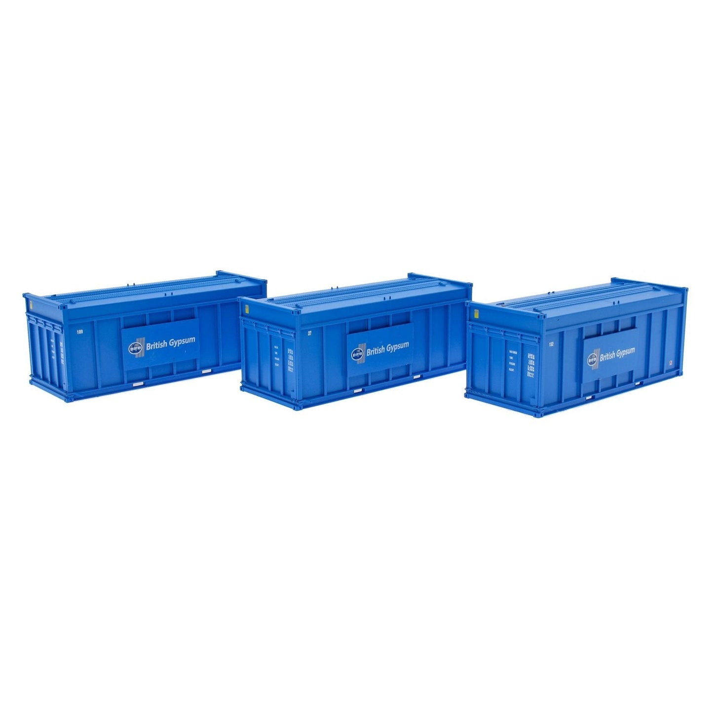 Pre-Owned ACC2256-GYPB Pack of 3 Gypsum 20' Containers - Blue Containers