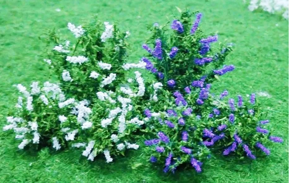 TAS074333 Railway Scenery N-gauge 01004 Buddleia Purple/White (10)