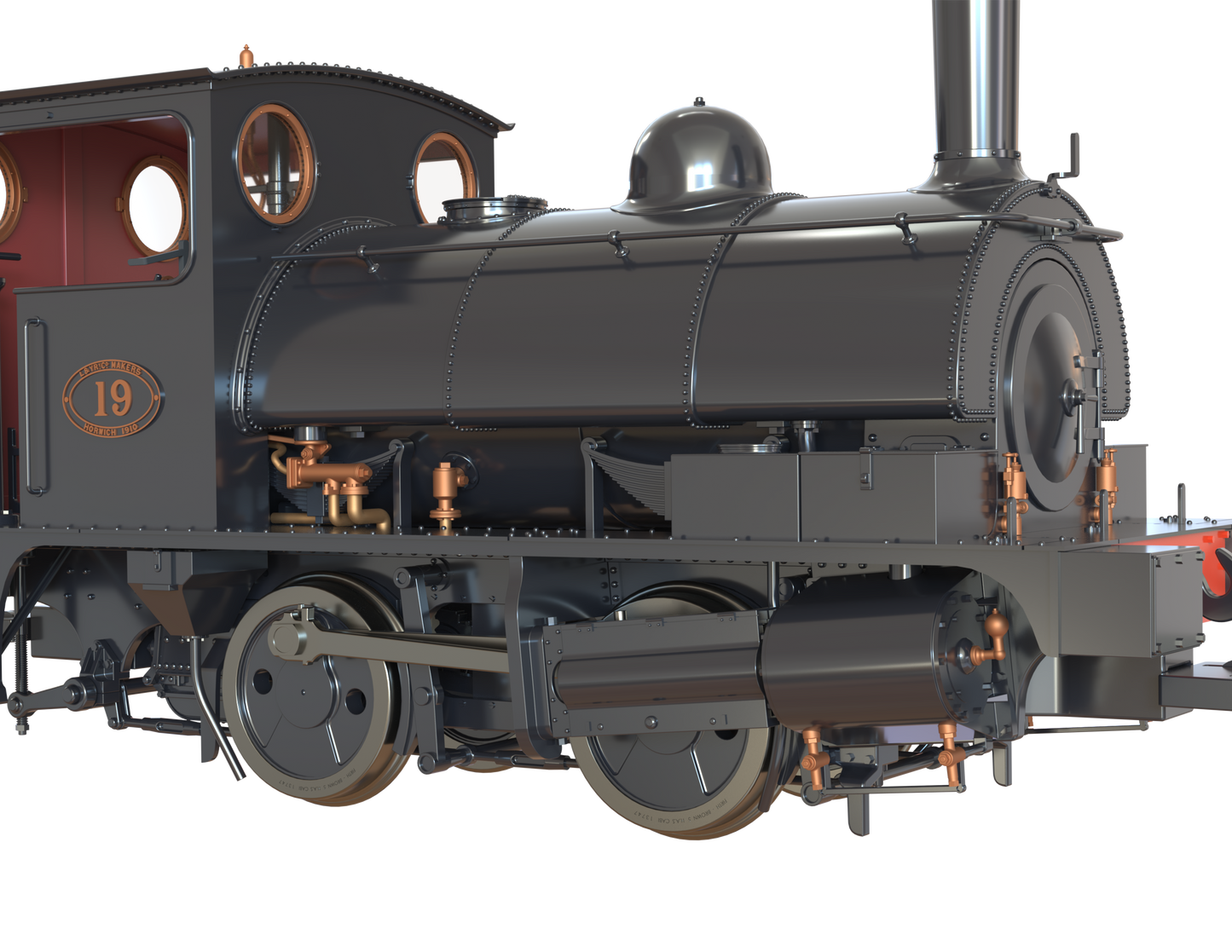 LYR 'Pug' 0-4-0ST 19 LYR Unlined Black (as preserved) Steam Locomotive - DCC Sound