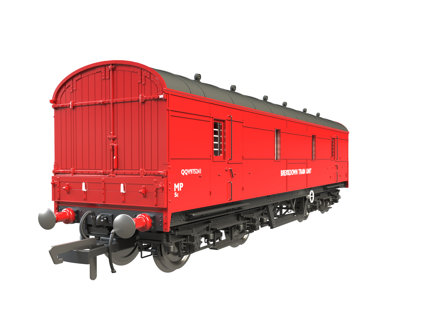 C2024 LMS 42ft GUV Parcels Van BR Gulf Red ADB975241