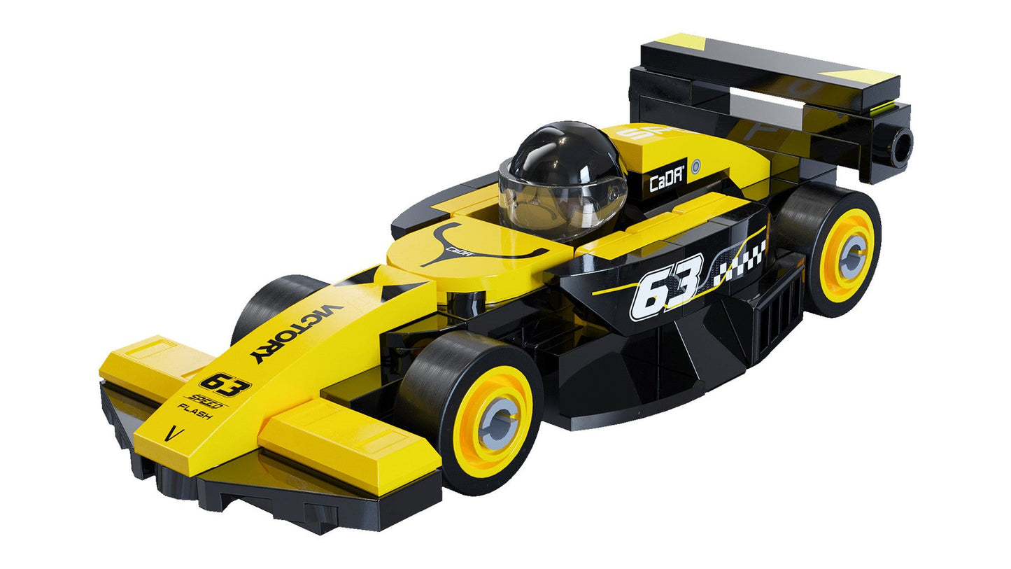 C55107W Mini Yellow Circuit Racing Car - 70 pcs