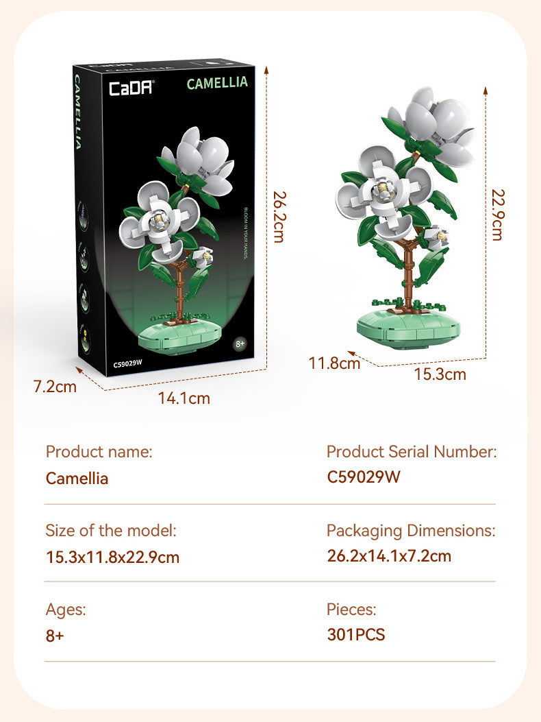 C59029W Camellia Building Block Planter - 301 pcs