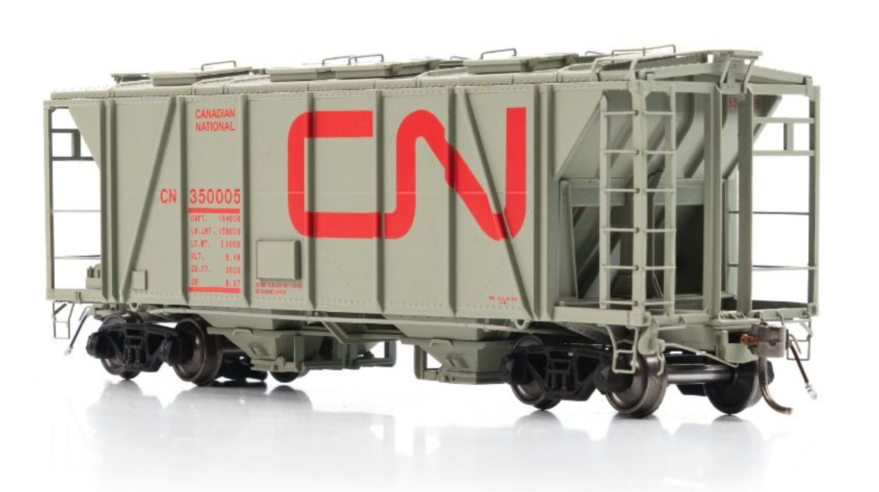 HO Enterprise Covered Hopper: CN - Red Noodle: Single Car #1