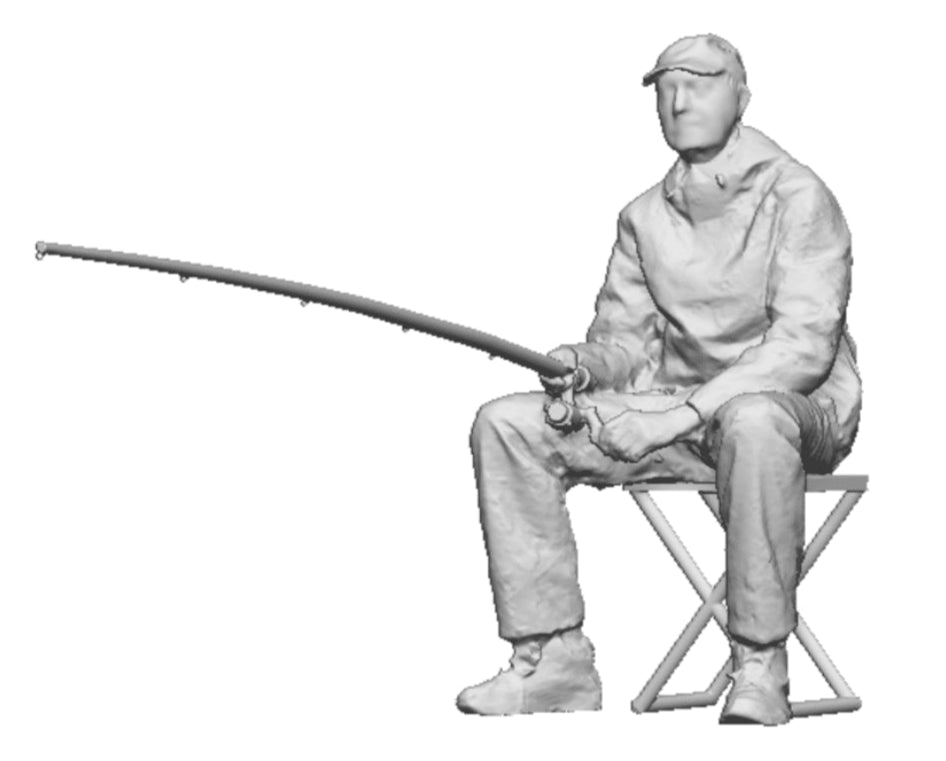 OO Gauge - Town & Country - Seated Fisherman