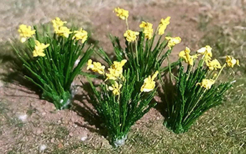 TAS074331 Railway Scenery N-gauge 01002 Daffodils 4mm (18/pack)