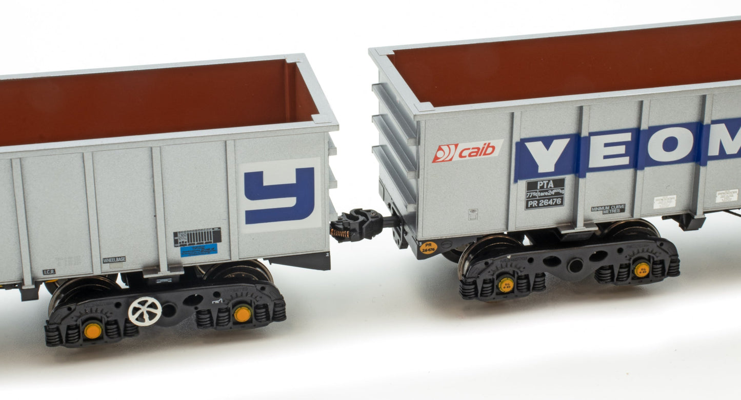 Set of 5 PTA - Foster Yeoman Silver (CAIB) Wagons - Pack 1