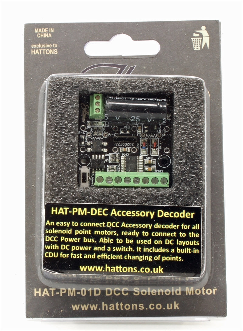 HAT-PM-DEC Hattons Digital Solenoid Point Motor Decoder