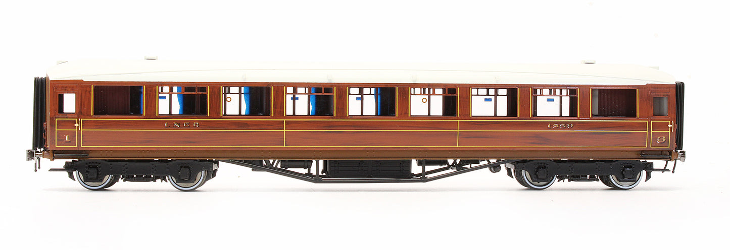 Pre-Owned LNER Teak Gresley 1st / 3rd Coach No.1859