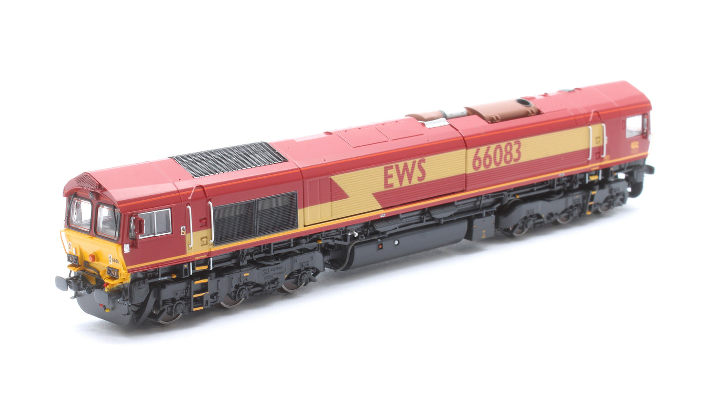 Class 66 66083 EWS Livery As Built Diesel Locomotive