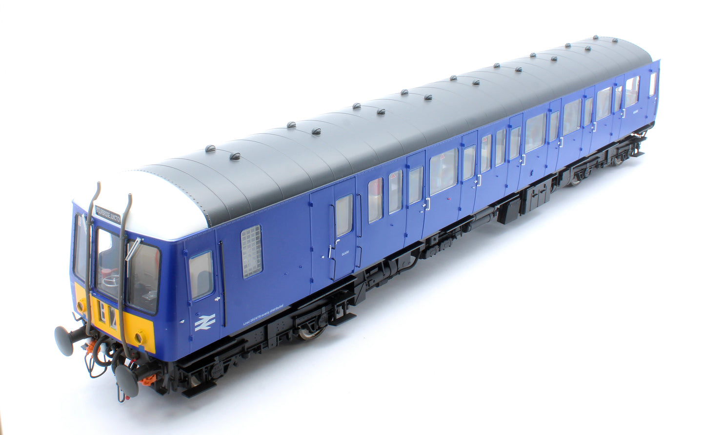 1226 Class 122 BR Blue Small Yellow Panel (White Cab Roof) Single Car DMU W55008