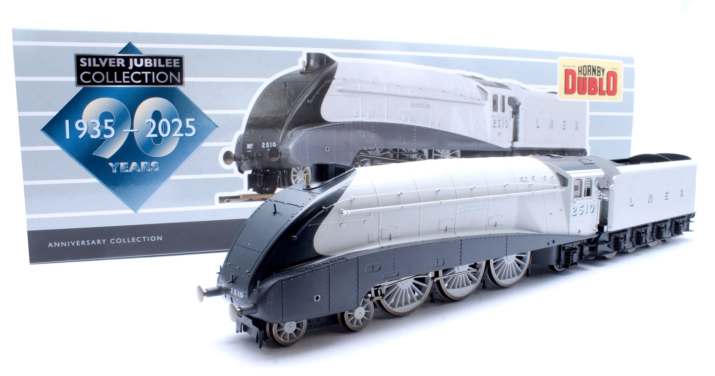 Hornby Dublo Class A4 4-6-2 LNER No.2510 'Quicksilver' (90th Anniversary Collection) Steam Locomotive
