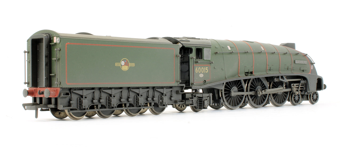 Pre-Owned Class A4 60015 'Quicksilver' BR Green Late Crest Steam Locomotive (Weathered)