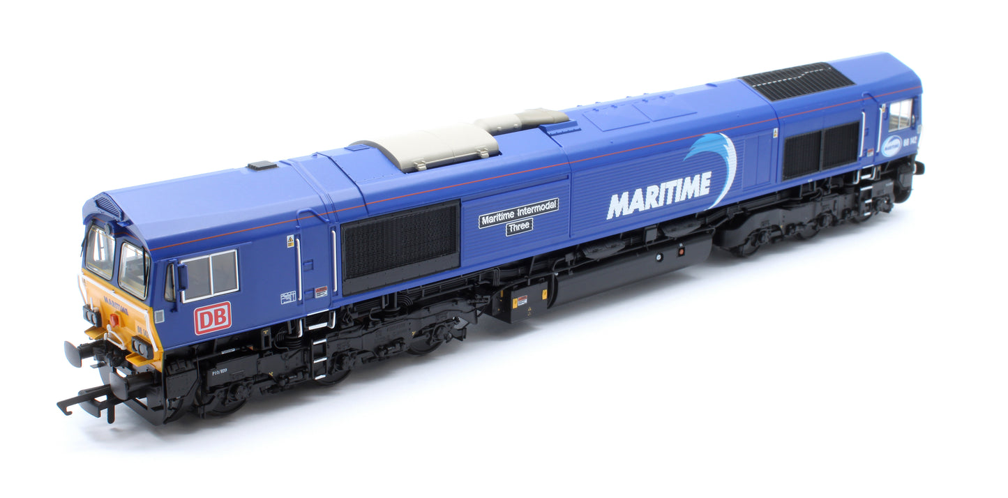Class 66 DB Maritime Blue No.66142 Diesel Locomotive - DCC Sound