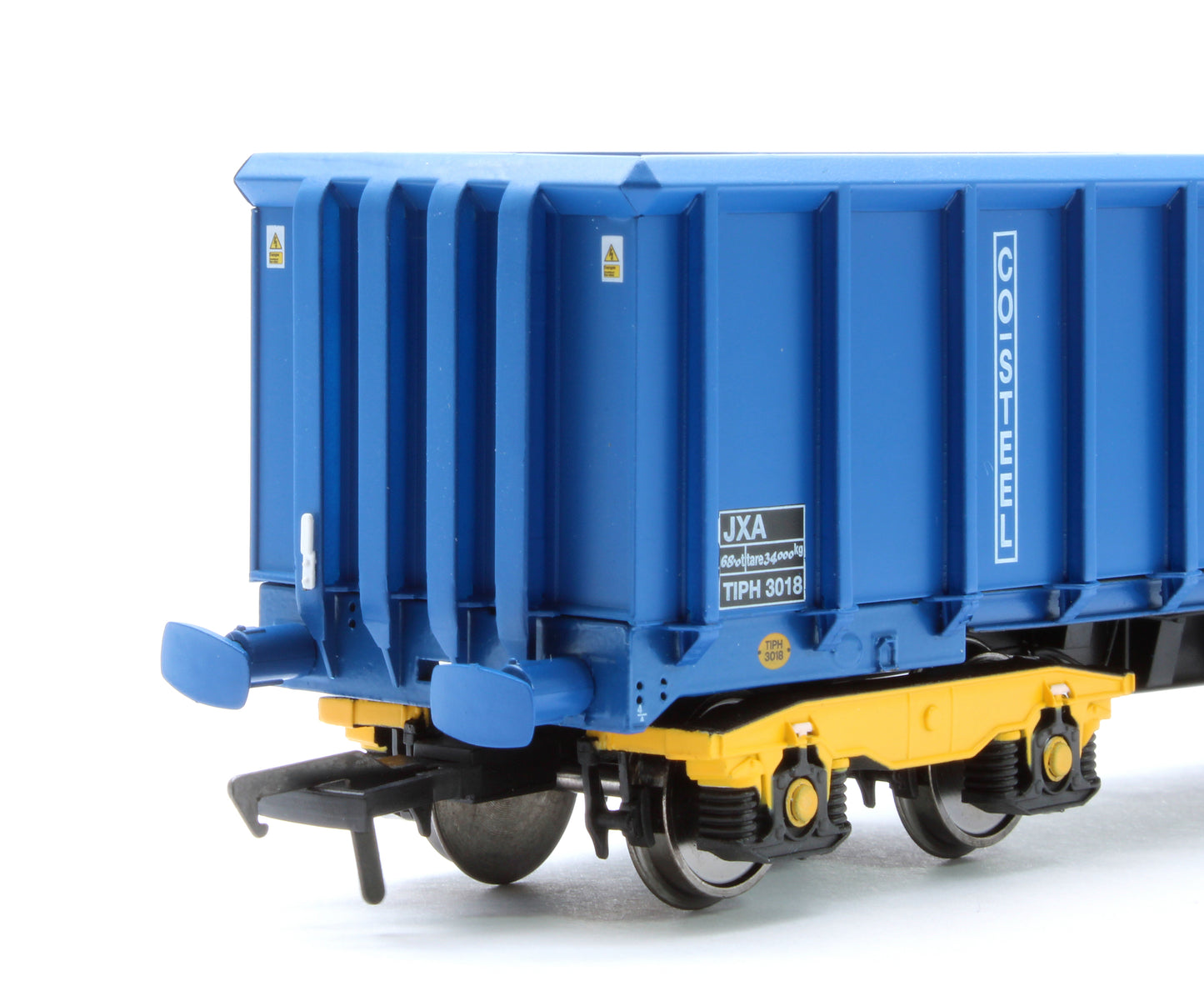 JXA01 TP(B) Set of 3 JXA Bogie Scrap Wagons TIPH Blue Post 1998 Black & White Data Panels & OHLW Sticker No.3018/3020/3050