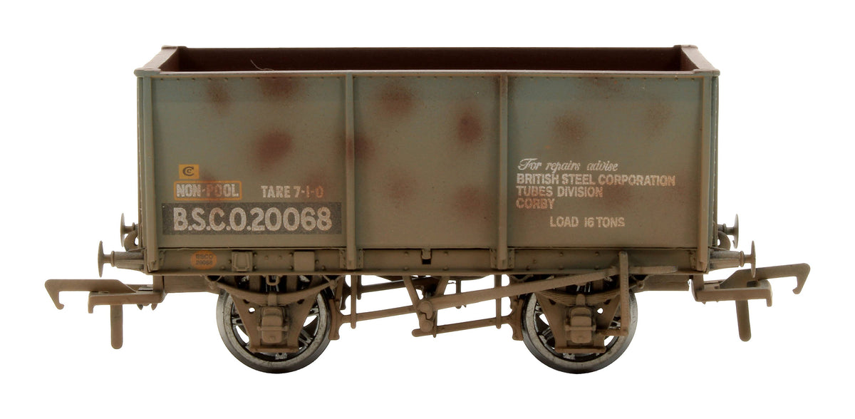 Pre-Owned 37-401 16T Slope Side Steel Tippler Wagon Brown 'B.S.C.O.20068'