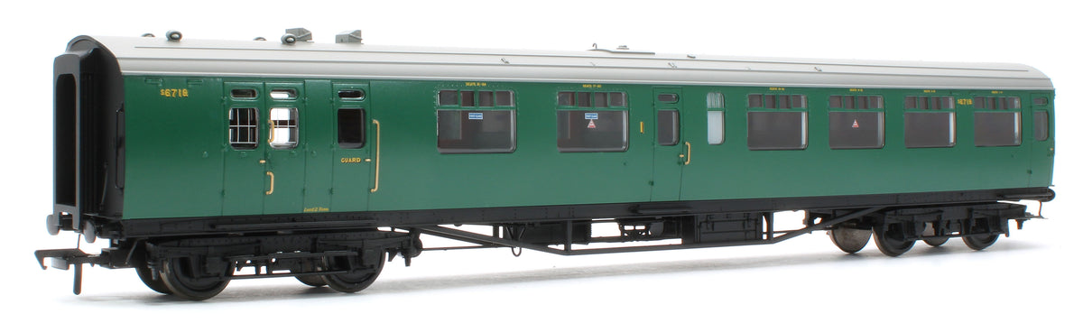 34-760 SR Bulleid Brake Composite Corridor 10" Vents BR (Ex-SR) Malachite Green No.S6718