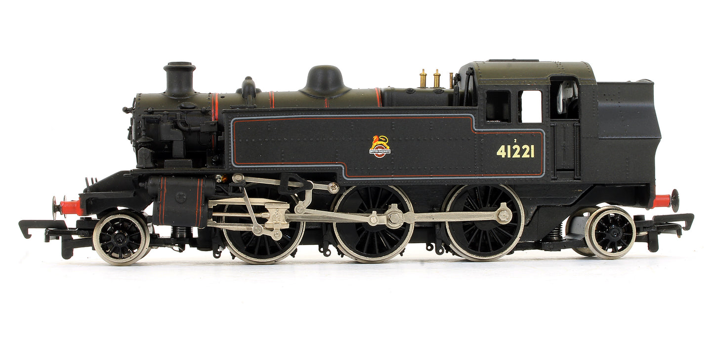 Pre-Owned 31-450 Ivatt 2-6-2 Tank 41221 BR Lined Black Early Emblem Fitted With Push Pull Steam Locomotive