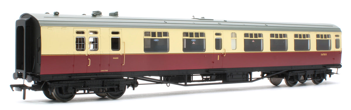 34-763 SR Bulleid Brake Composite Corridor 10" Vents BR Crimson & Cream No.S6735